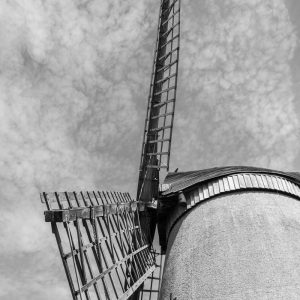 A4 B&W Print, Bidston Windmill, Wirral